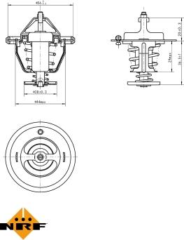 NRF 725087 - Termostat, soyuducu furqanavto.az