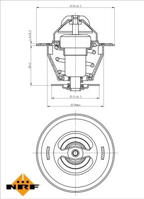 NRF 725036 - Termostat, soyuducu furqanavto.az