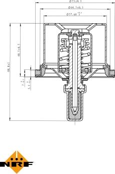 NRF 725029 - Termostat, soyuducu furqanavto.az