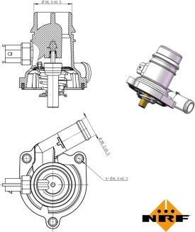 NRF 725025 - Termostat, soyuducu furqanavto.az