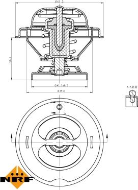 NRF 725074 - Termostat, soyuducu furqanavto.az