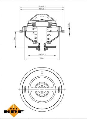 NRF 725194 - Termostat, soyuducu furqanavto.az