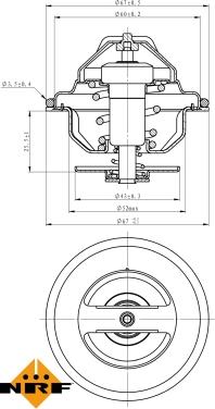 NRF 725192 - Termostat, soyuducu furqanavto.az