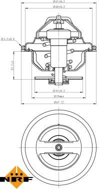 NRF 725197 - Termostat, soyuducu furqanavto.az