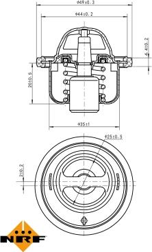 NRF 725146 - Termostat, soyuducu furqanavto.az