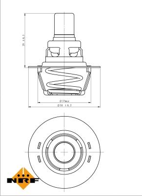 NRF 725141 - Termostat, soyuducu furqanavto.az