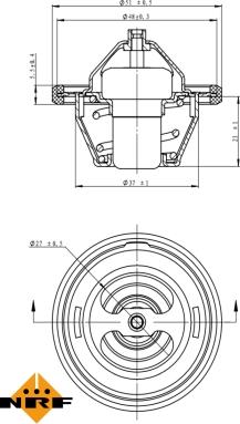 NRF 725154 - Termostat, soyuducu www.furqanavto.az