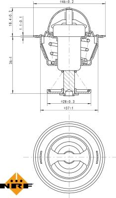 NRF 725109 - Termostat, soyuducu furqanavto.az