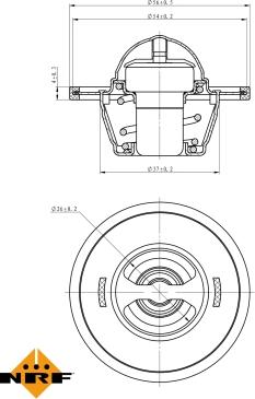 NRF 725104 - Termostat, soyuducu furqanavto.az