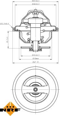 NRF 725103 - Termostat, soyuducu furqanavto.az