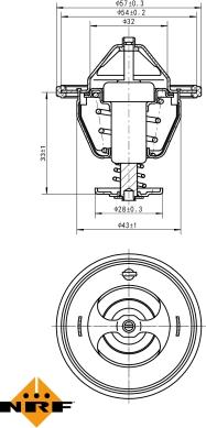 NRF 725111 - Termostat, soyuducu furqanavto.az