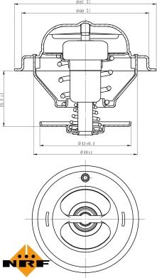 NRF 725185 - Termostat, soyuducu furqanavto.az