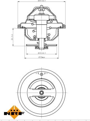 NRF 725186 - Termostat, soyuducu furqanavto.az