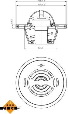 NRF 725136 - Termostat, soyuducu furqanavto.az