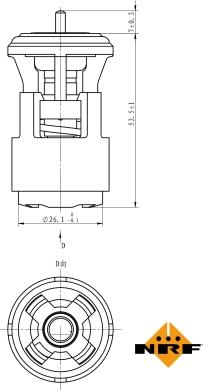 NRF 725133 - Termostat, soyuducu furqanavto.az