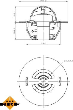 NRF 725129 - Termostat, soyuducu furqanavto.az