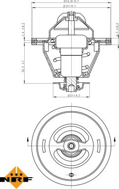 NRF 725124 - Termostat, soyuducu furqanavto.az