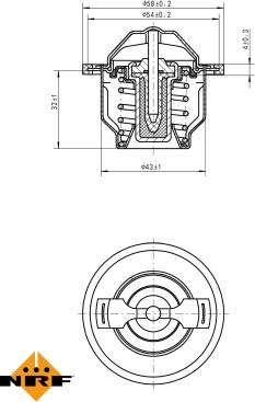 NRF 725205 - Termostat, soyuducu furqanavto.az