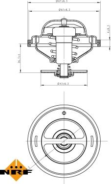 NRF 725215 - Termostat, soyuducu furqanavto.az