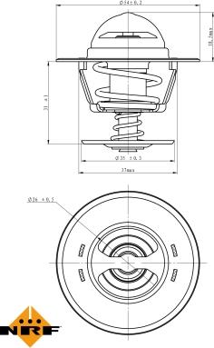 NRF 725213 - Termostat, soyuducu furqanavto.az