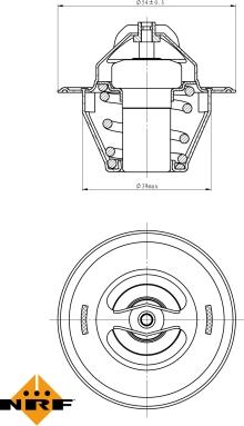 NRF 725212 - Termostat, soyuducu furqanavto.az