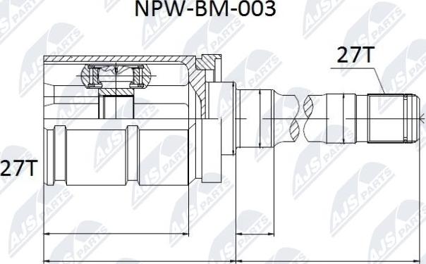NTY NPW-BM-003 - Birləşmə dəsti, ötürücü val furqanavto.az