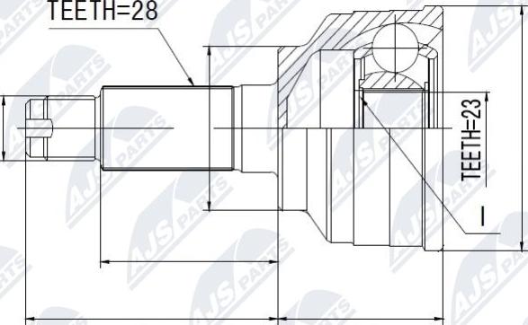 NTY NPZ-MZ-010 - Birləşmə dəsti, ötürücü val furqanavto.az