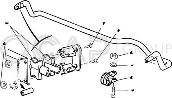 OCAP 0902264 - Təmir dəsti, stabilizator birləşmə çubuğu furqanavto.az