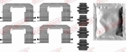 OJD Quick Brake 109-0006 - Disk əyləc pedləri üçün aksesuar dəsti furqanavto.az