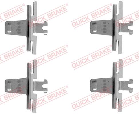 OJD Quick Brake 109-1018 - Disk əyləc pedləri üçün aksesuar dəsti furqanavto.az