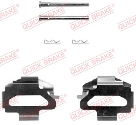 OJD Quick Brake 1091141 - Disk əyləc pedləri üçün aksesuar dəsti furqanavto.az