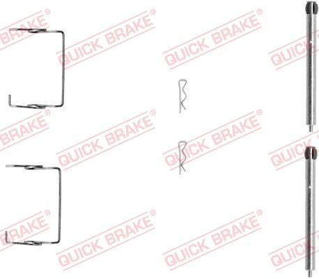 OJD Quick Brake 1091267 - Disk əyləc pedləri üçün aksesuar dəsti furqanavto.az