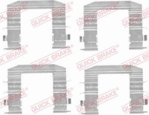 OJD Quick Brake 1091708 - Disk əyləc pedləri üçün aksesuar dəsti furqanavto.az