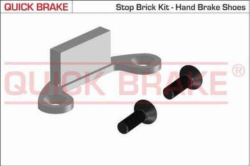 OJD Quick Brake 105-0481 - Aksesuar dəsti, dayanacaq əyləci başlıqları furqanavto.az