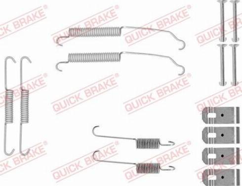 OJD Quick Brake 105-0015 - Aksesuar dəsti, əyləc başlıqları furqanavto.az