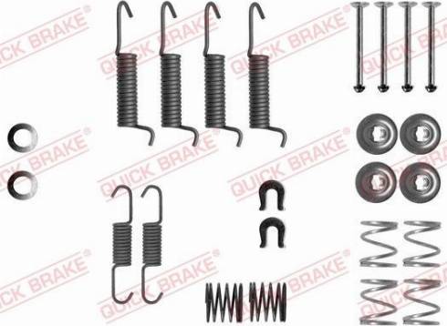 OJD Quick Brake 105-0016 - Aksesuar dəsti, dayanacaq əyləci başlıqları furqanavto.az