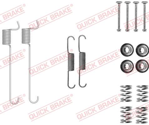 OJD Quick Brake 105-0848 - Aksesuar dəsti, dayanacaq əyləci başlıqları furqanavto.az