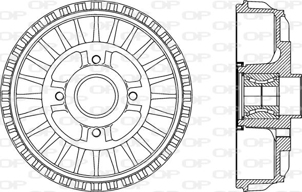 Open Parts BAD9091.31 - Əyləc barabanı furqanavto.az