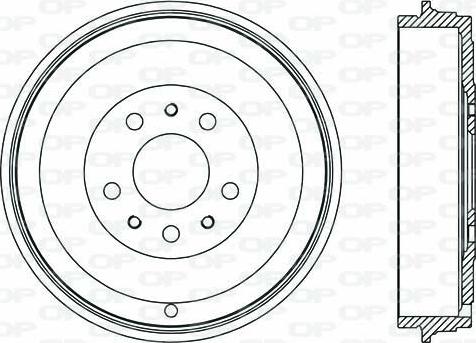 Open Parts BAD9093.10 - Əyləc barabanı furqanavto.az