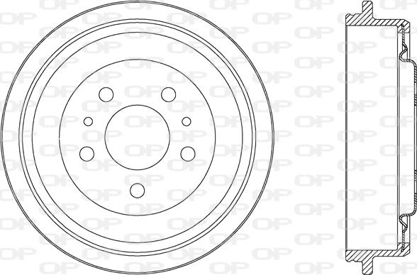 Open Parts BAD9040.20 - Əyləc barabanı furqanavto.az