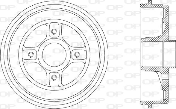 Open Parts BAD9041.30 - Əyləc barabanı furqanavto.az