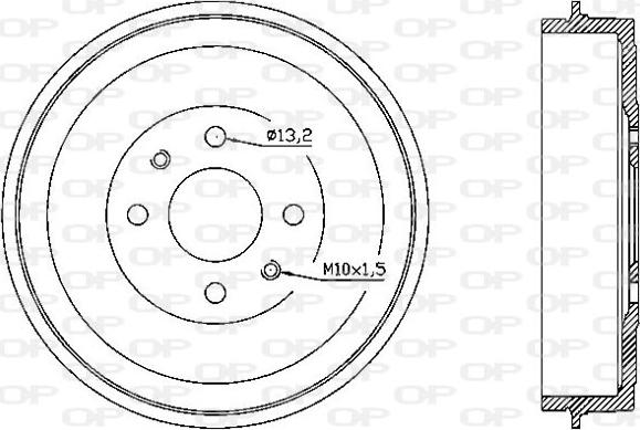 Open Parts BAD9043.10 - Əyləc barabanı furqanavto.az