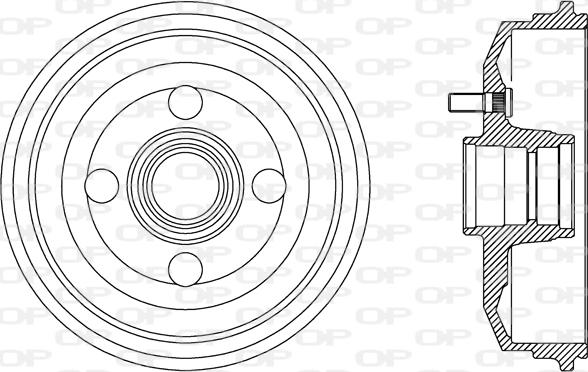 Open Parts BAD9058.40 - Əyləc barabanı furqanavto.az