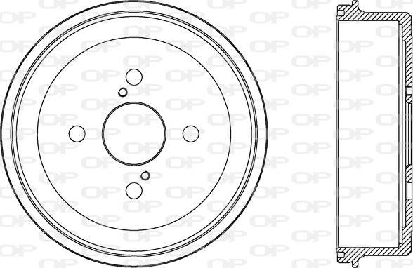 Open Parts BAD9053.10 - Əyləc barabanı furqanavto.az