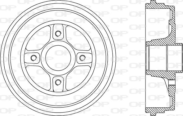 Open Parts BAD9069.30 - Əyləc barabanı furqanavto.az