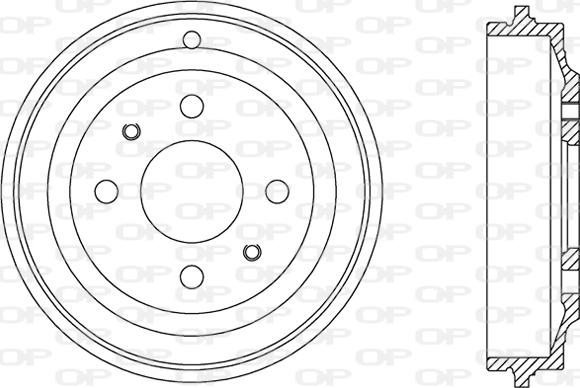 Open Parts BAD9064.10 - Əyləc barabanı furqanavto.az