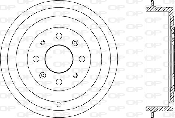 Open Parts BAD9065.10 - Əyləc barabanı furqanavto.az