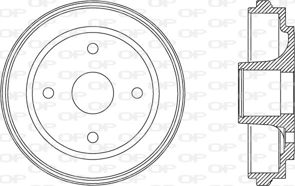 Open Parts BAD9063.30 - Əyləc barabanı furqanavto.az