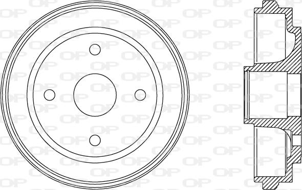 Open Parts BAD9062.30 - Əyləc barabanı furqanavto.az