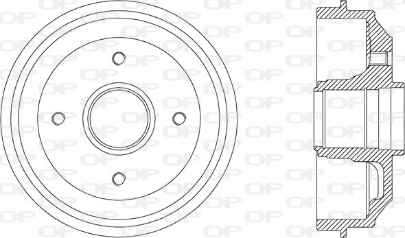 Open Parts BAD9009.30 - Əyləc barabanı furqanavto.az